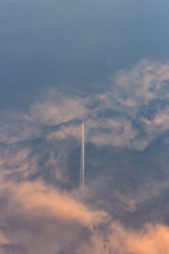 Airplane and vapour trail