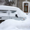 Car covered in snow