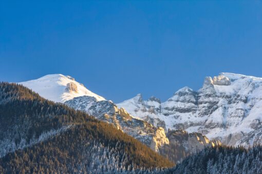 Snow covered mountains