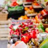 vegetables market stall