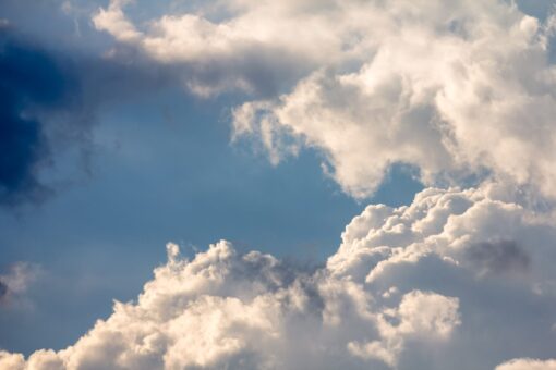 Clouds and sky on a sunny day