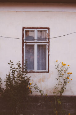 Wall and window in northern Romania