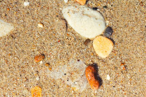 Wet pebble and sand background