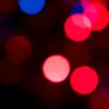 Out of focus red and blue lights